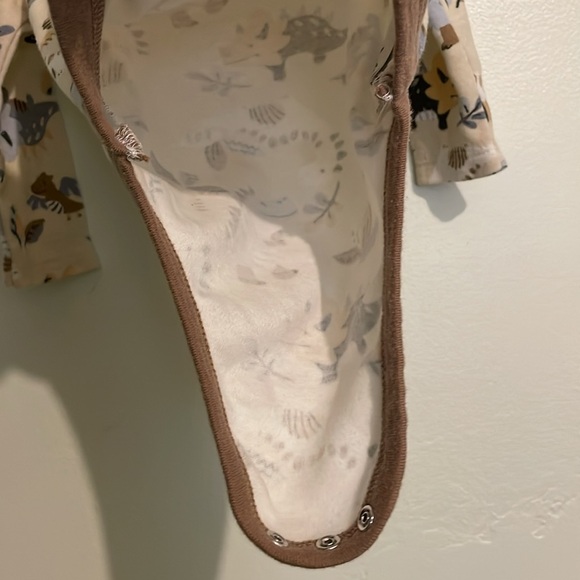 Little Chickadees Onesies Dino Tan/Brown & Carter’s Truck Onesie 6/9 mos - Picture 4 of 9